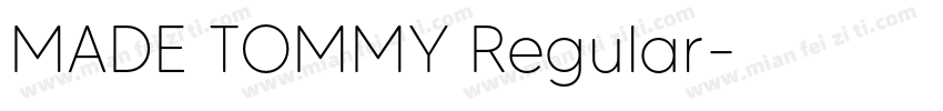 MADE TOMMY Regular字体转换
